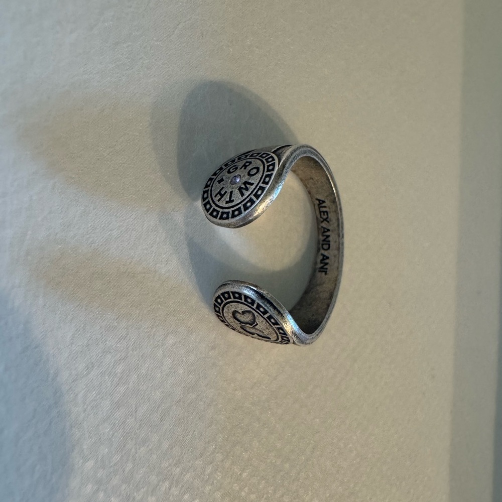 Alex and Ani Silver Butterfly Ring